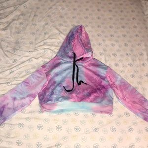 Tie-dye Cropped Hoodie